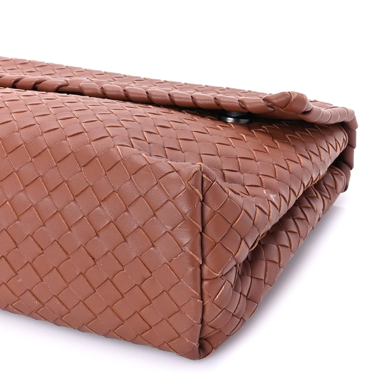 Bottega Veneta Nappa Intrecciato Olimpia Shoulder Bag Noce