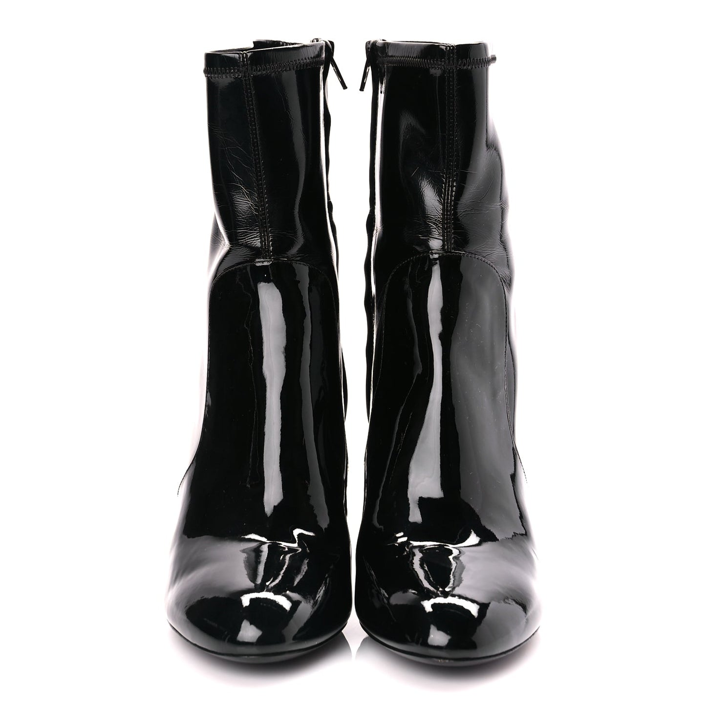 Louis Vuitton Patent Uniformes Silhouette Ankle Boots 39 Black