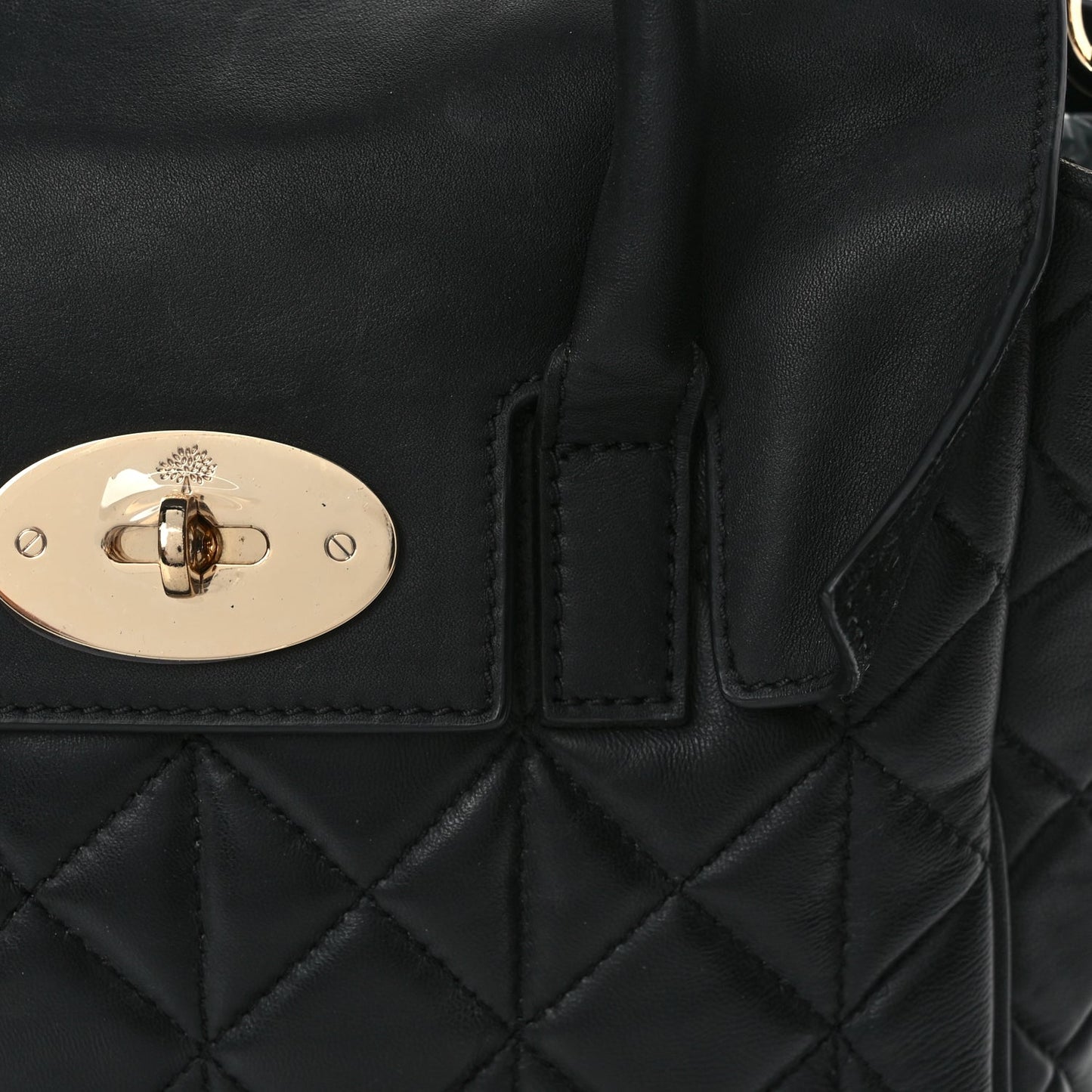 Mulberry Nappa Quilted Mini Cara Delevingne Convertible Bag Black