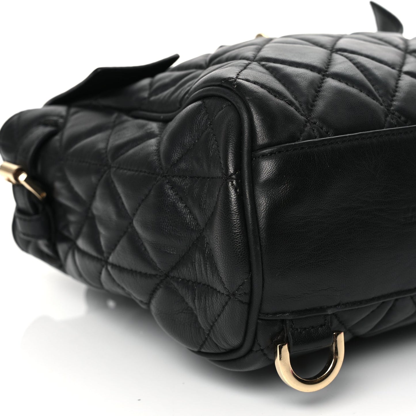 Mulberry Nappa Quilted Mini Cara Delevingne Convertible Bag Black