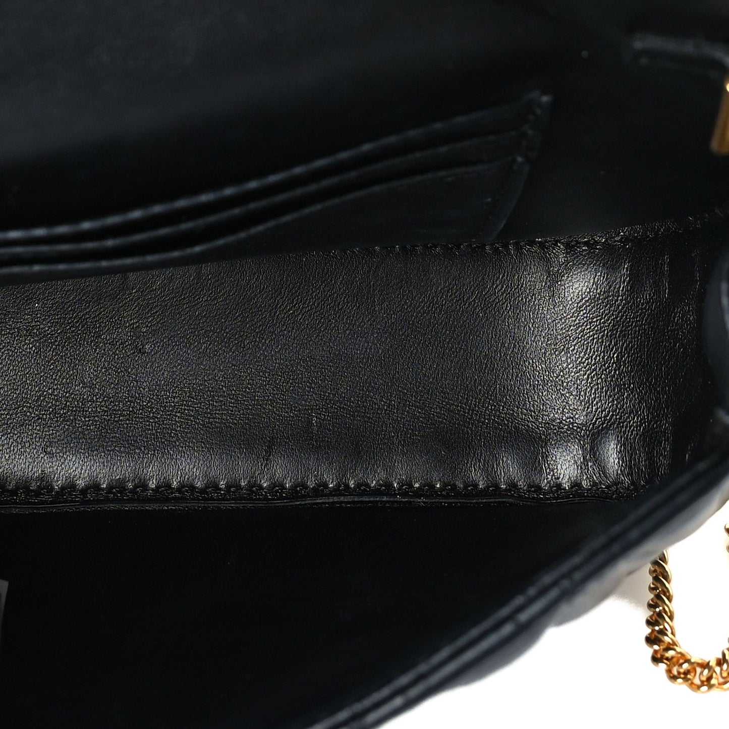 Versace Nappa Quilted Virtus Evening Bag Black