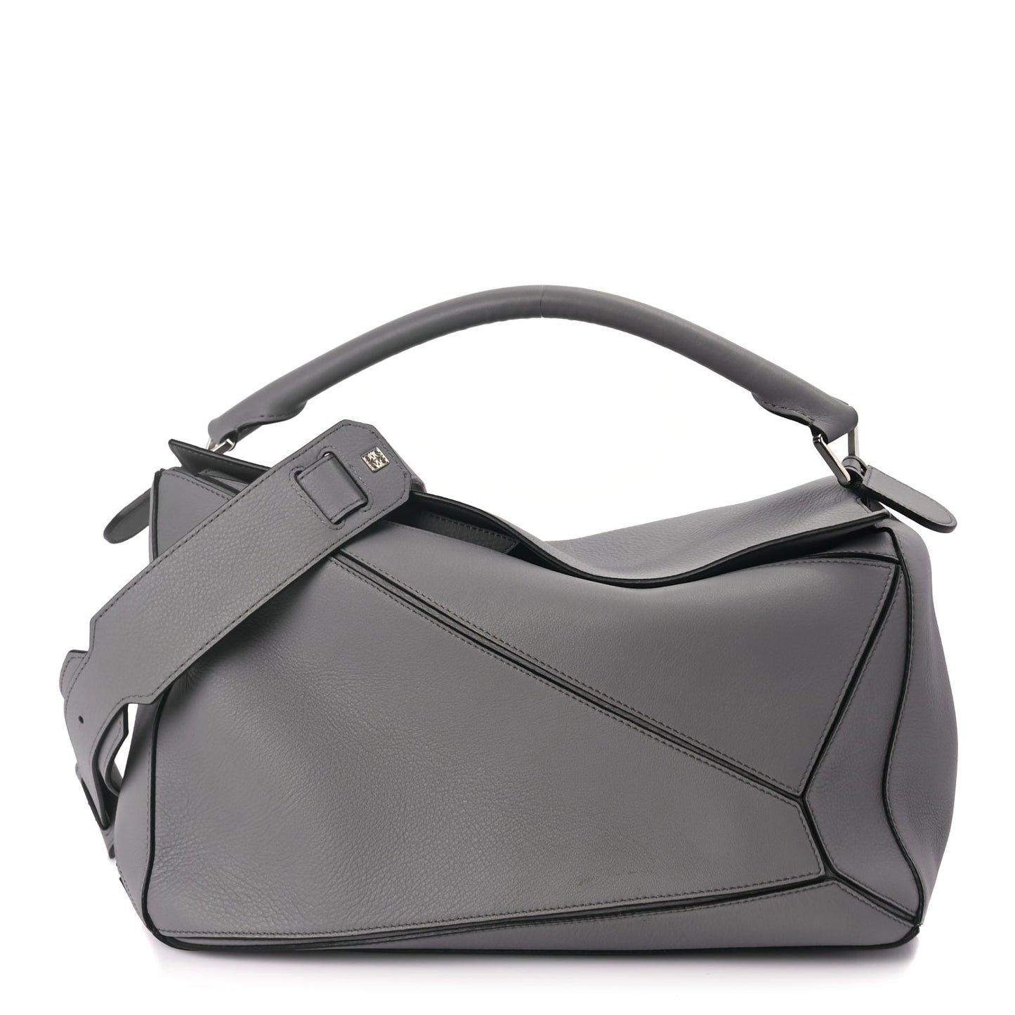 Loewe Calfskin Large Puzzle Bag Grey