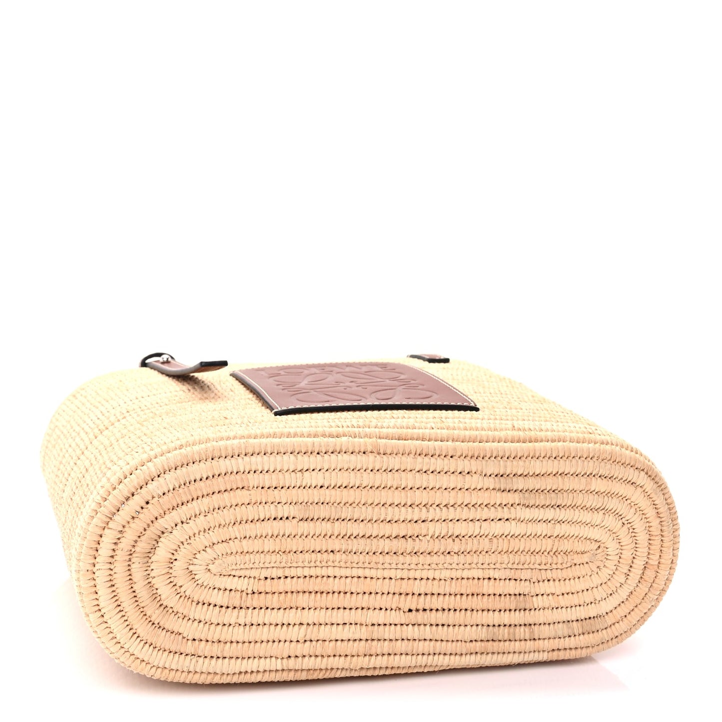 Loewe Raffia Small Square Basket Tote Bag Natural Tan