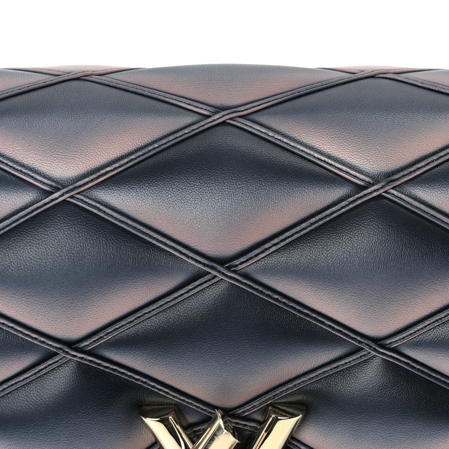 Louis Vuitton Lambskin Malletage Top Handle GO-14 MM  Black Pink
