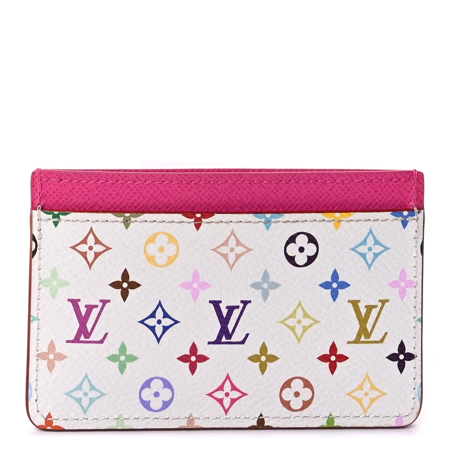 Louis Vuitton LV X TM Monogram Multicolor Card Holder Kawaii Pink