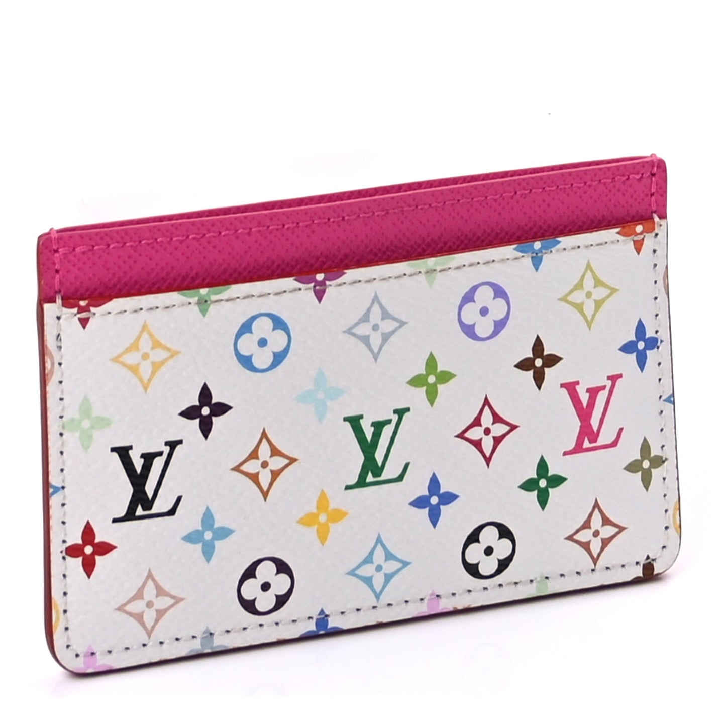 Louis Vuitton LV X TM Monogram Multicolor Card Holder Kawaii Pink