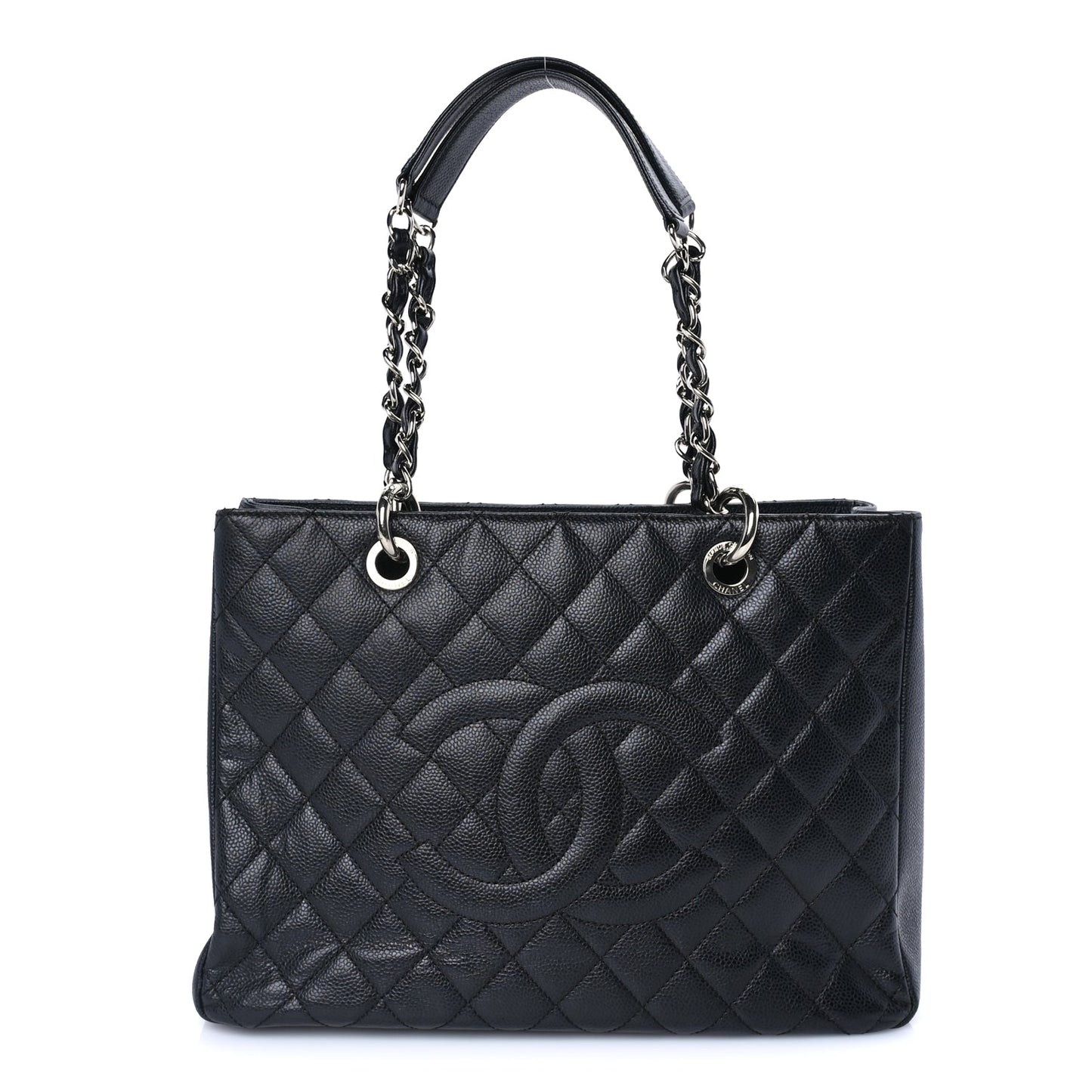Chanel Caviar Quilted Grand Shopping Tote GST  Black