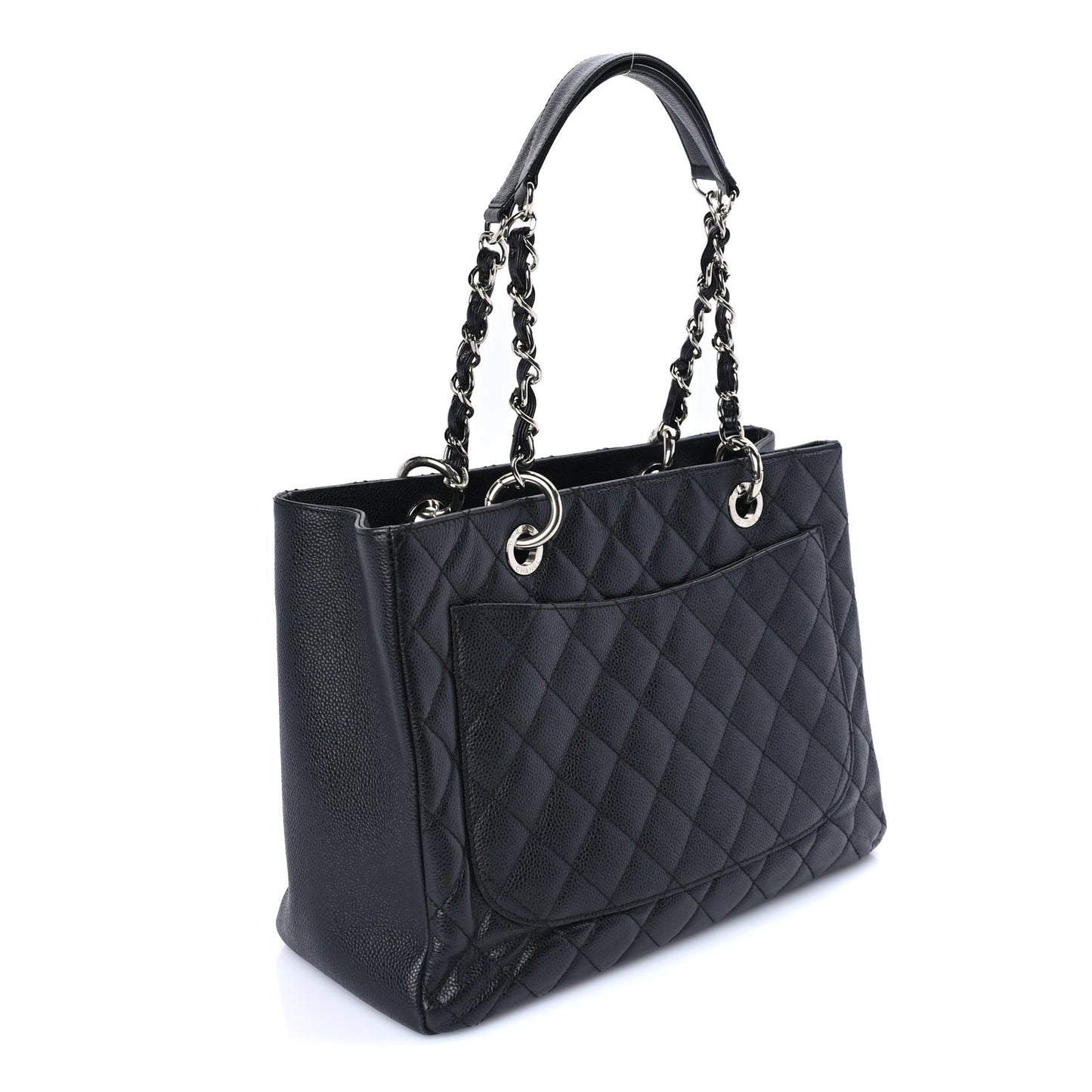 Chanel Caviar Quilted Grand Shopping Tote GST  Black