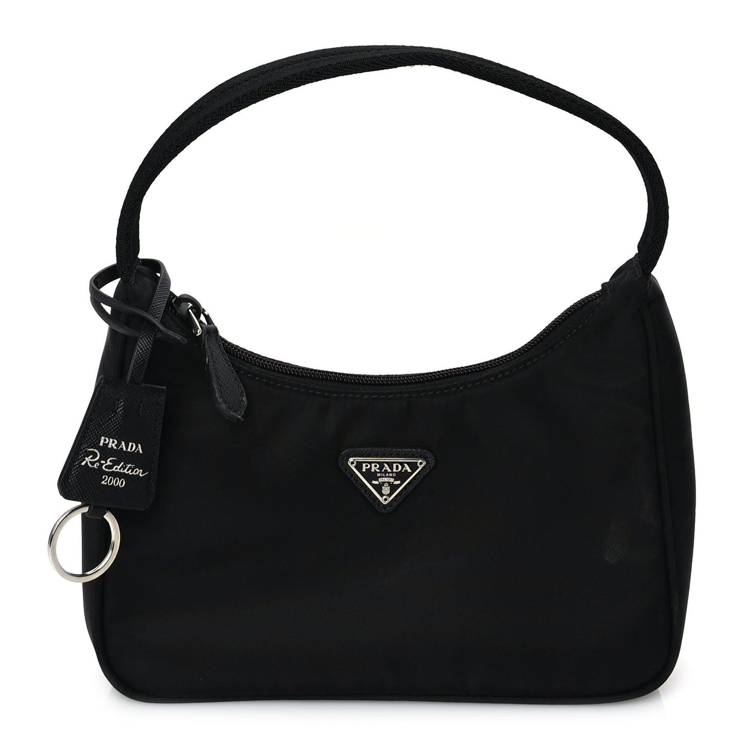 Prada Tessuto Nylon Mini Re-Edition 2000 Bag Black