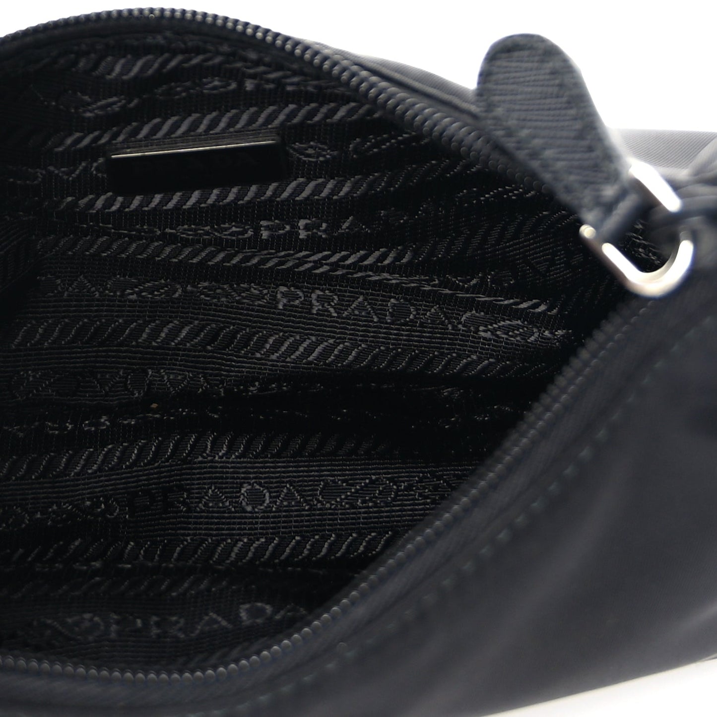 Prada Tessuto Nylon Mini Re-Edition 2000 Bag Black