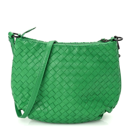 Bottega Veneta Nappa Intrecciato Mini Shoulder Bag  Parakeet