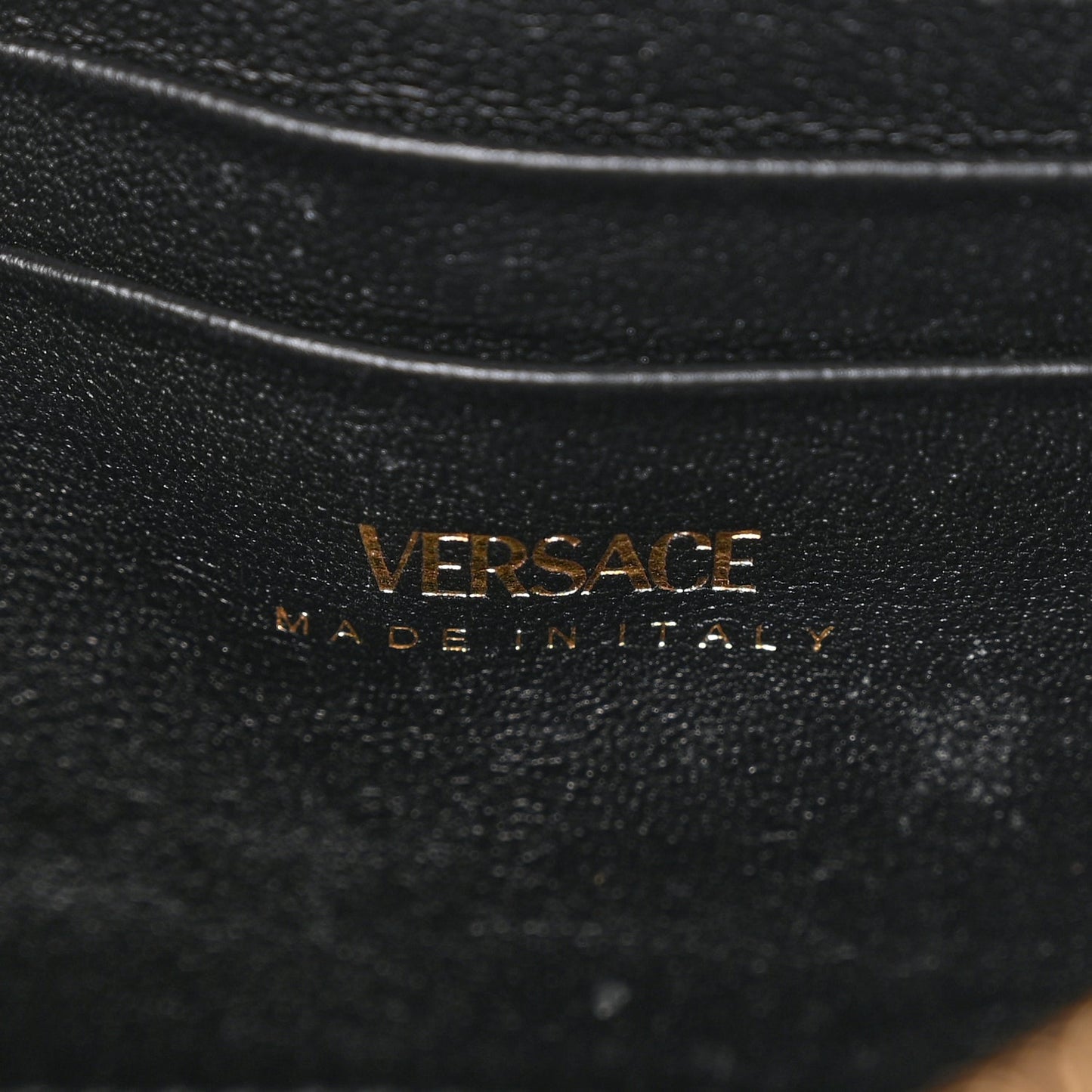 Versace Nappa Quilted Virtus Clutch Bag Black