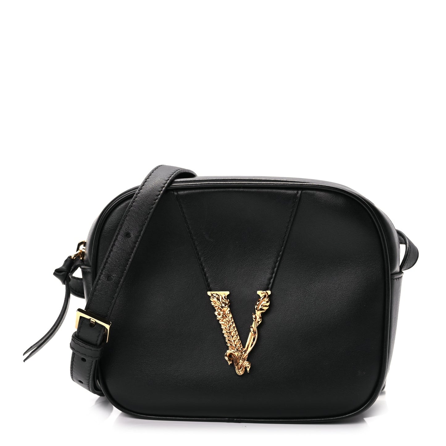 Versace Nappa Virtus Camera Bag Black