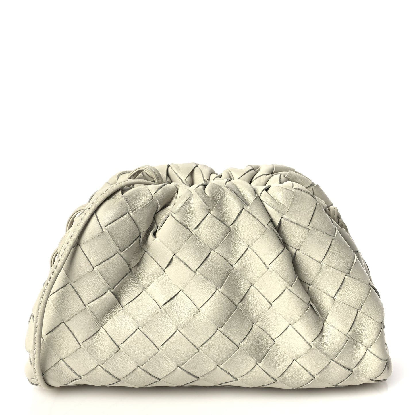 Bottega Veneta Nappa Intrecciato The Mini Pouch Chalk