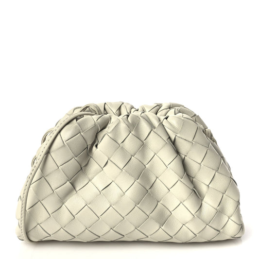Bottega Veneta Nappa Intrecciato The Mini Pouch Chalk