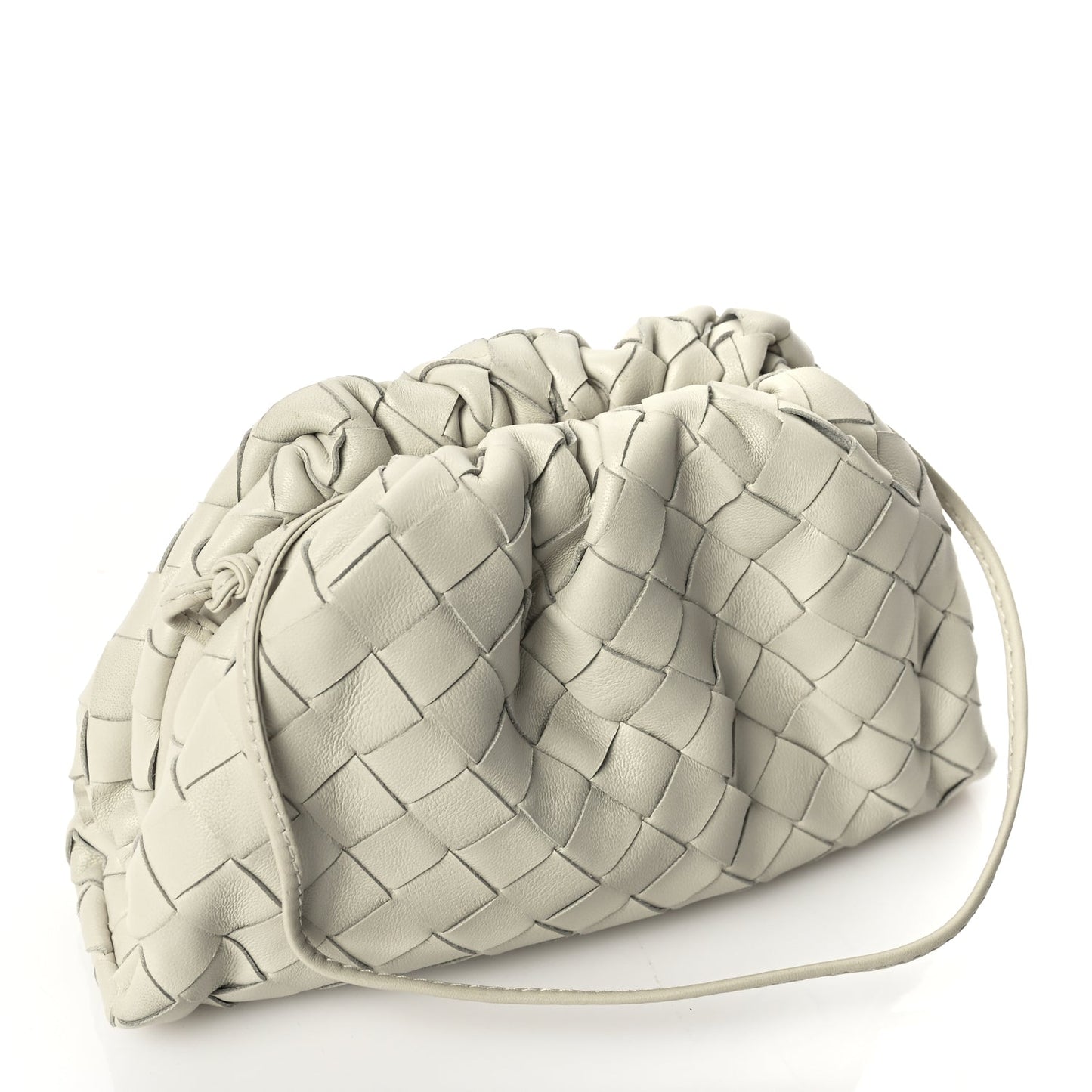 Bottega Veneta Nappa Intrecciato The Mini Pouch Chalk