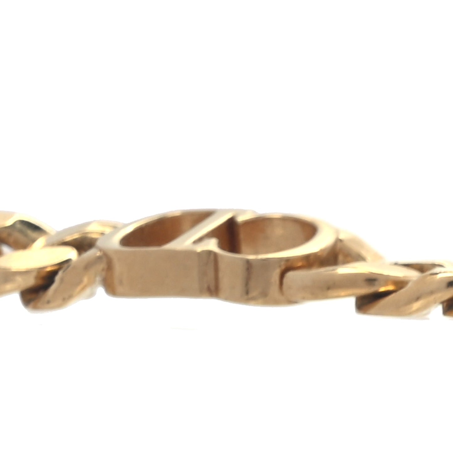Christian Dior Metal Danseuse Etoile Chain Choker Necklace Gold