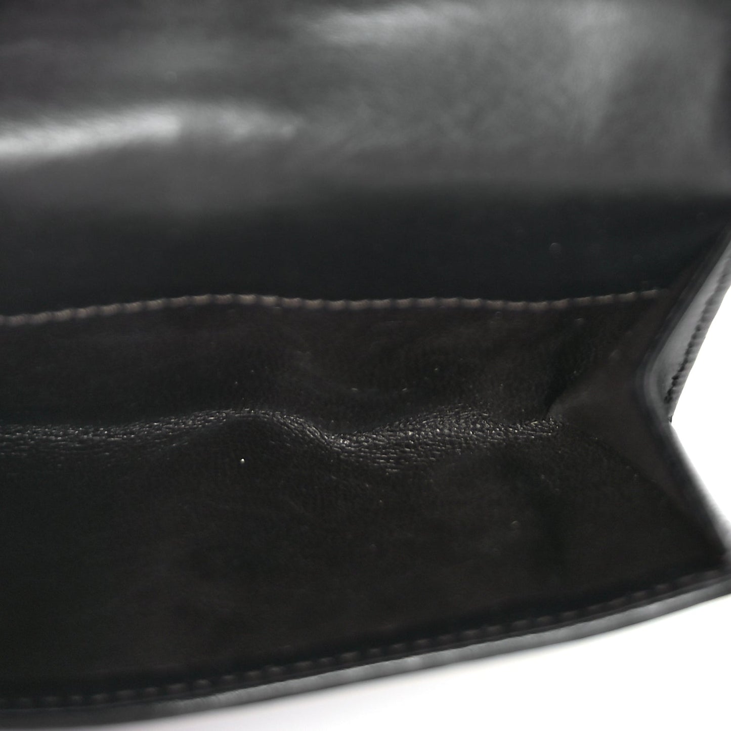 Gucci Monogram Piston Lock Compact Wallet Dark Brown