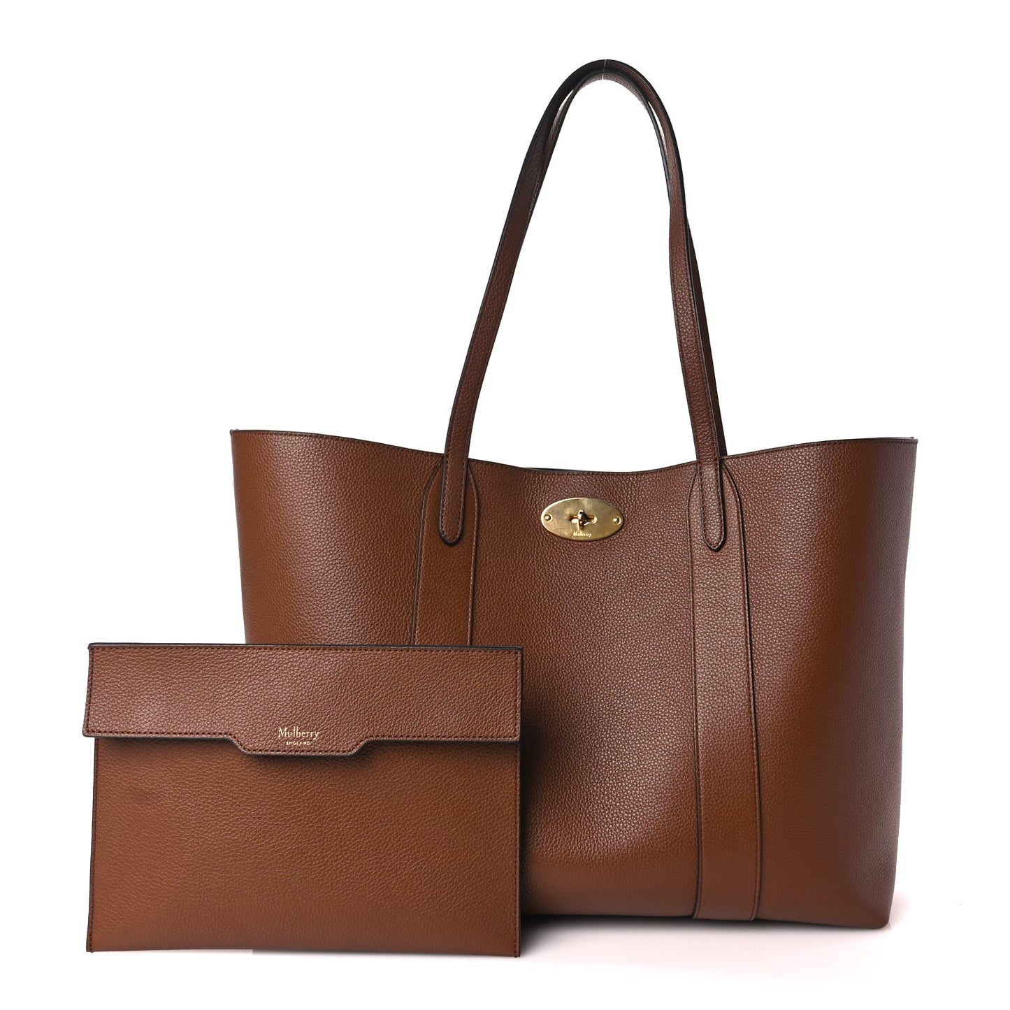 Mulberry Small Classic Grain Bayswater Tote Oak