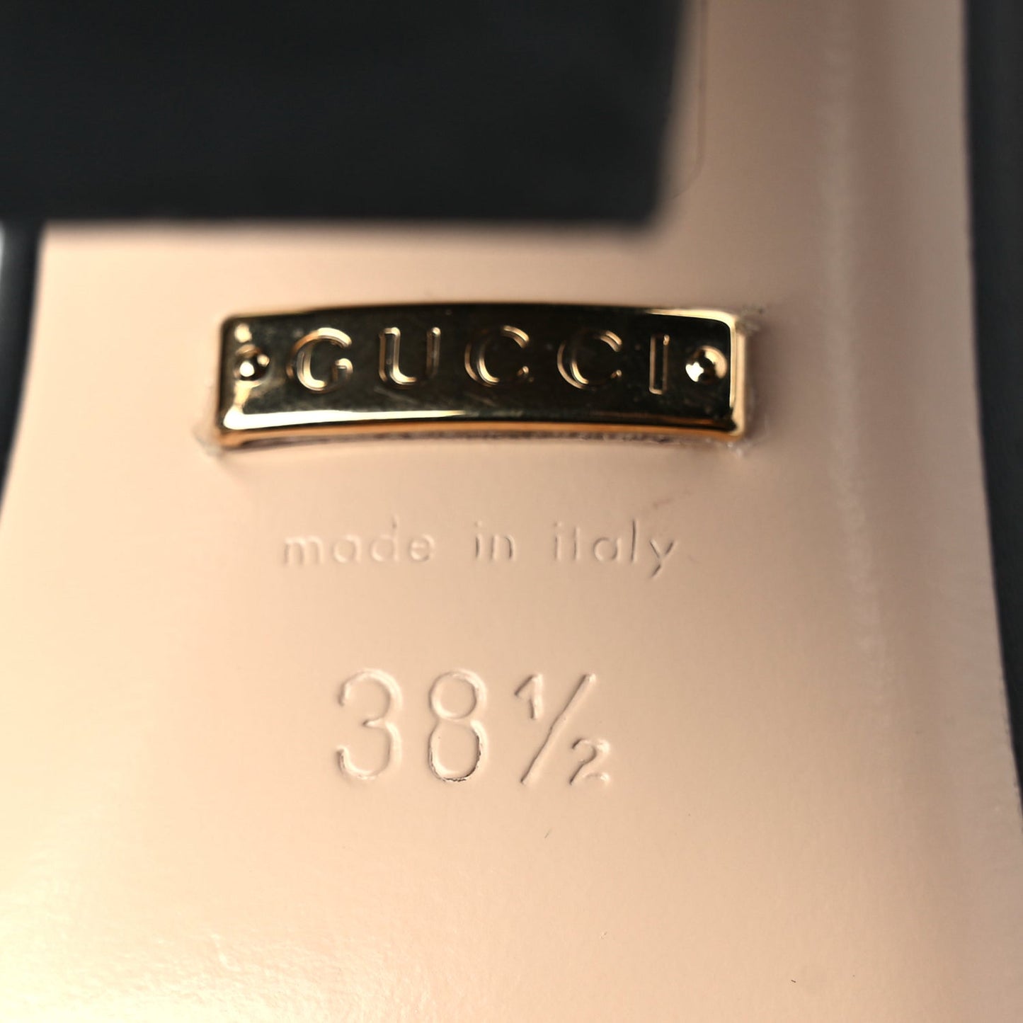 Gucci Lifford Calfskin GG Marmont Ankle Wrap 105mm Sandals Black