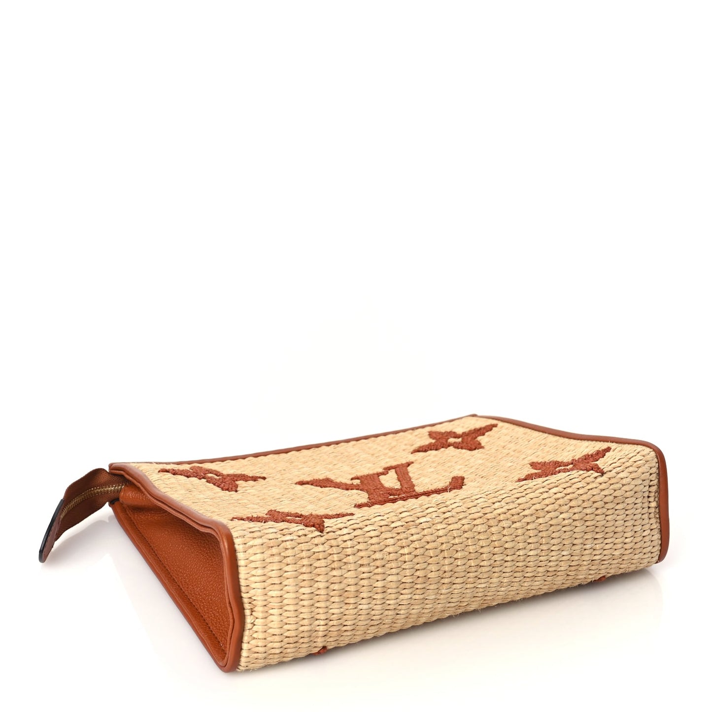 Louis Vuitton Raffia Monogram Giant Toiletry Pouch 26 Tan
