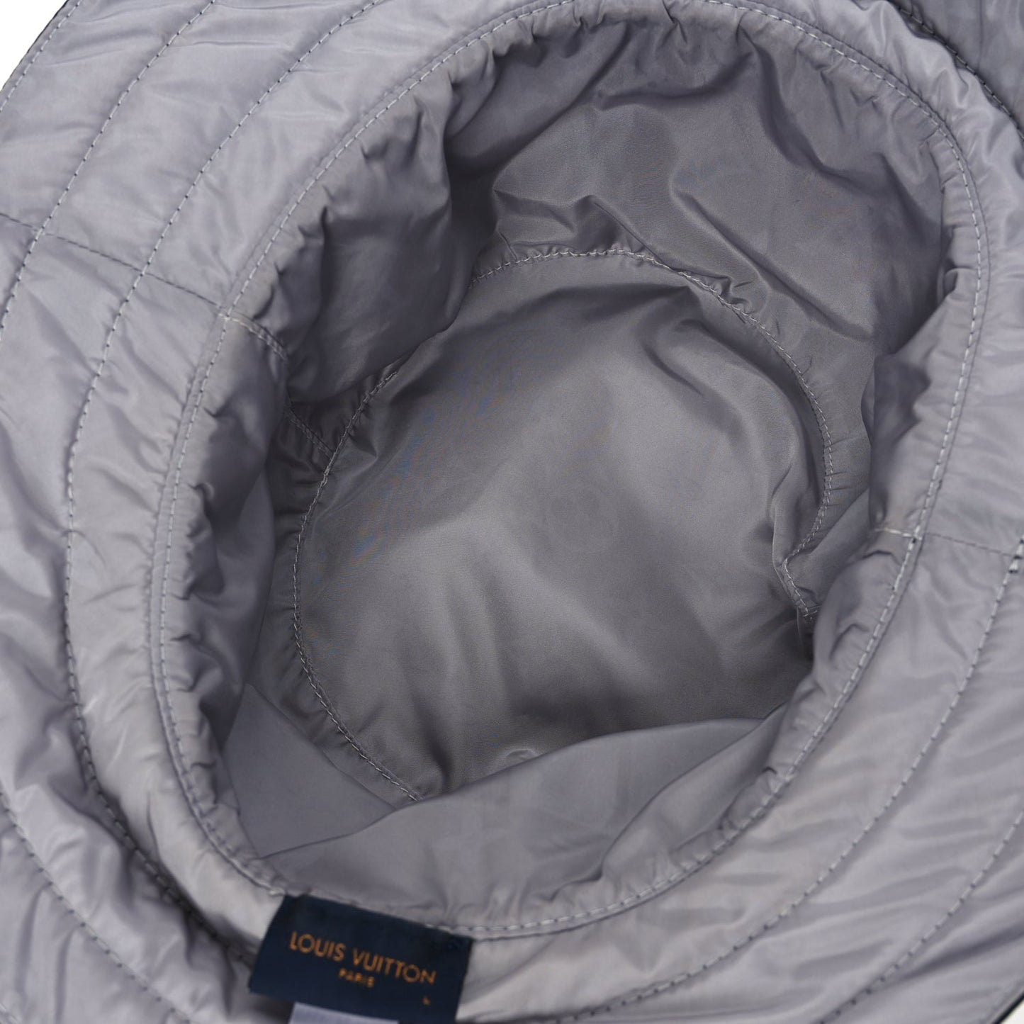 Louis Vuitton Nylon Monogram Reversible Rain Bucket Hat L Black