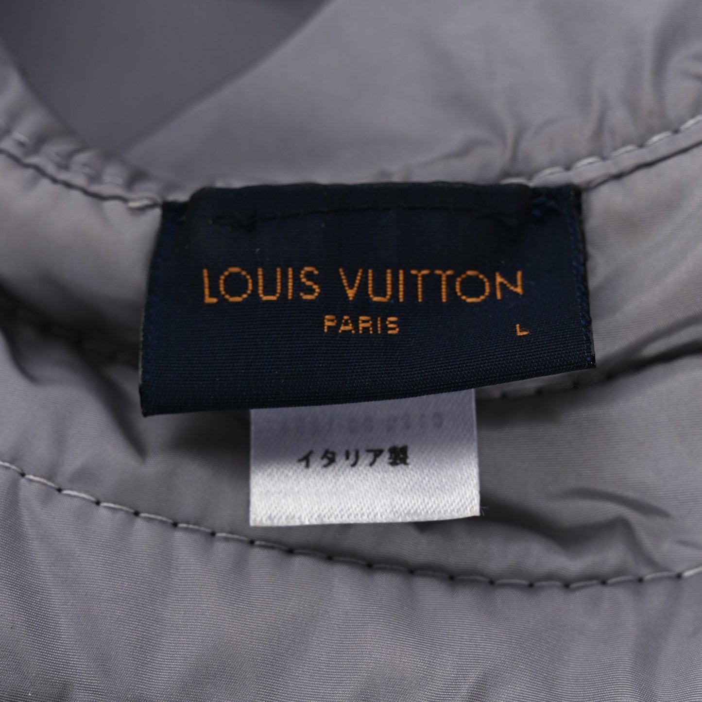Louis Vuitton Nylon Monogram Reversible Rain Bucket Hat L Black
