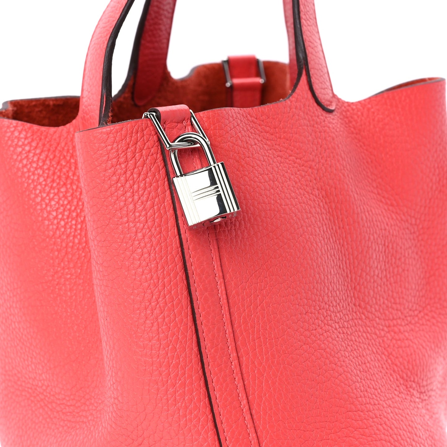 Hermes Taurillon Clemence Picotin Lock 22 MM Rose Jaipur