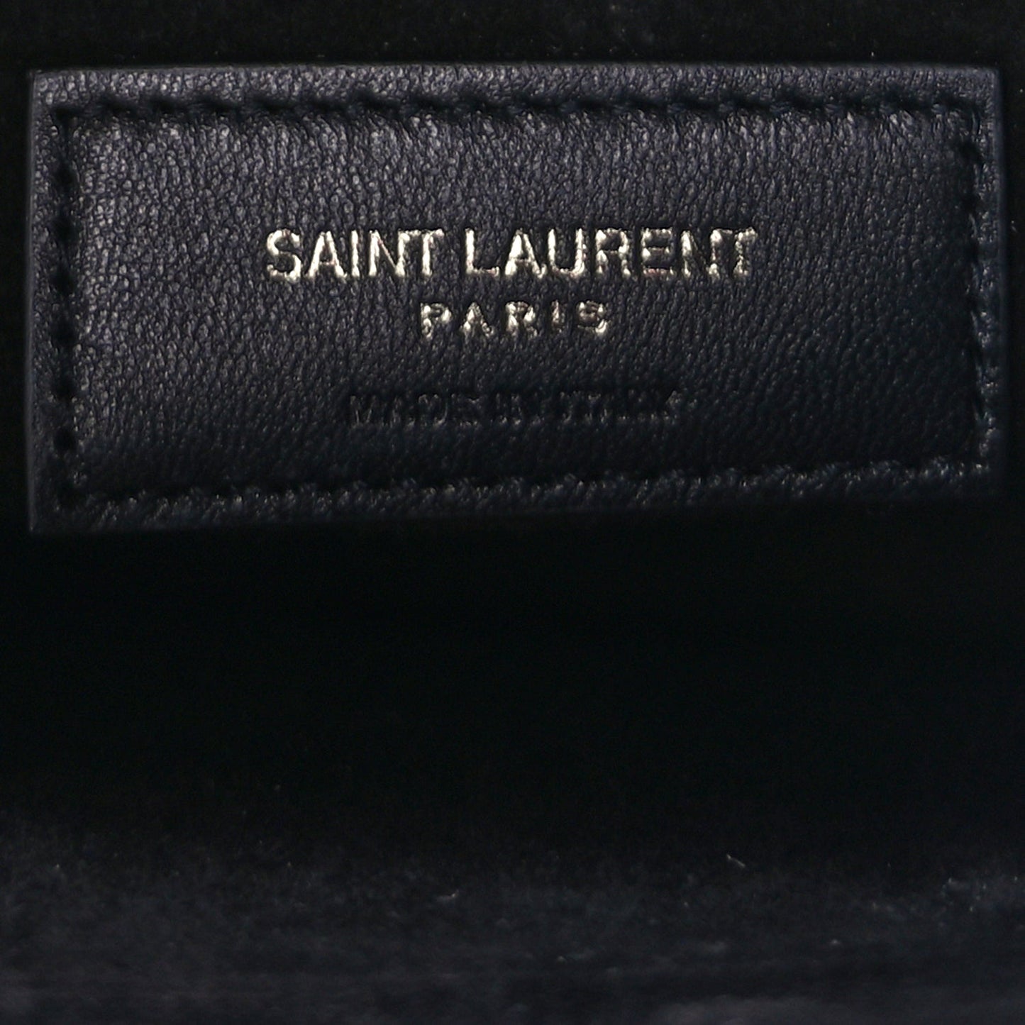 Saint Laurent Glossy Eelskin Medium Monogram Sunset Black
