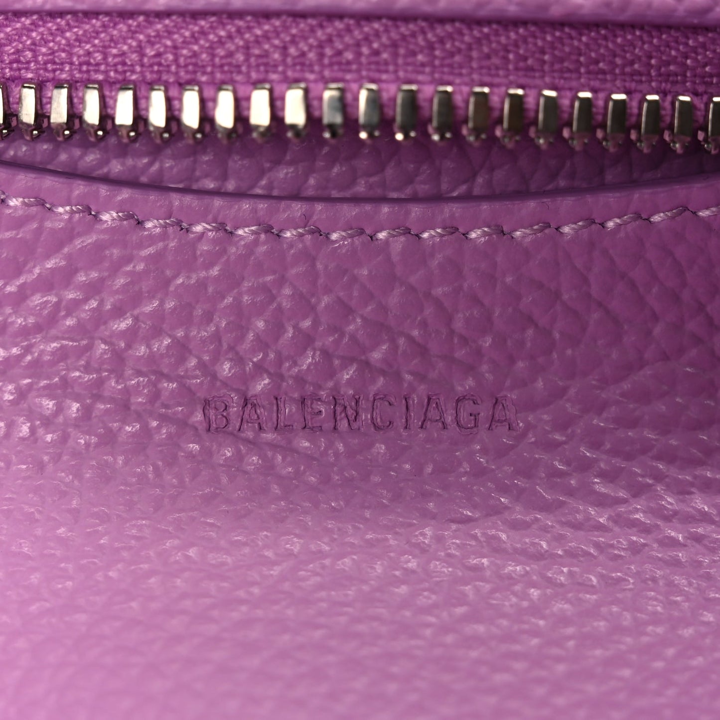 Balenciaga Grained Calfskin Neo Classic Silver Hardware Mini City Lilac