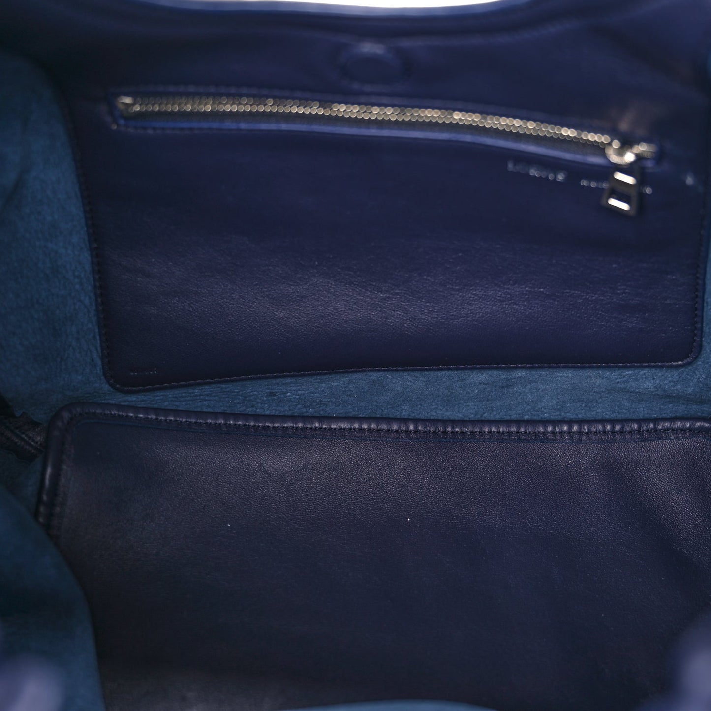 Loewe Buttery Nappa Lambskin Medium Squeeze Bag Abyss Blue