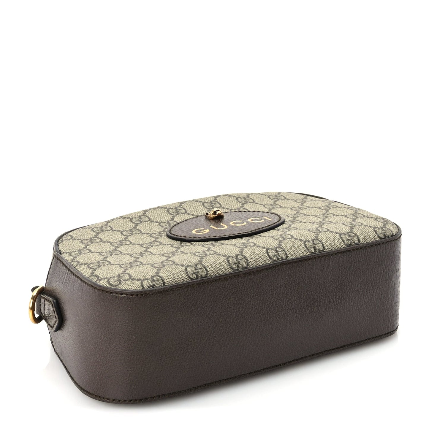 Gucci GG Supreme Monogram Web Neo Vintage Shoulder Bag New Acero Crop