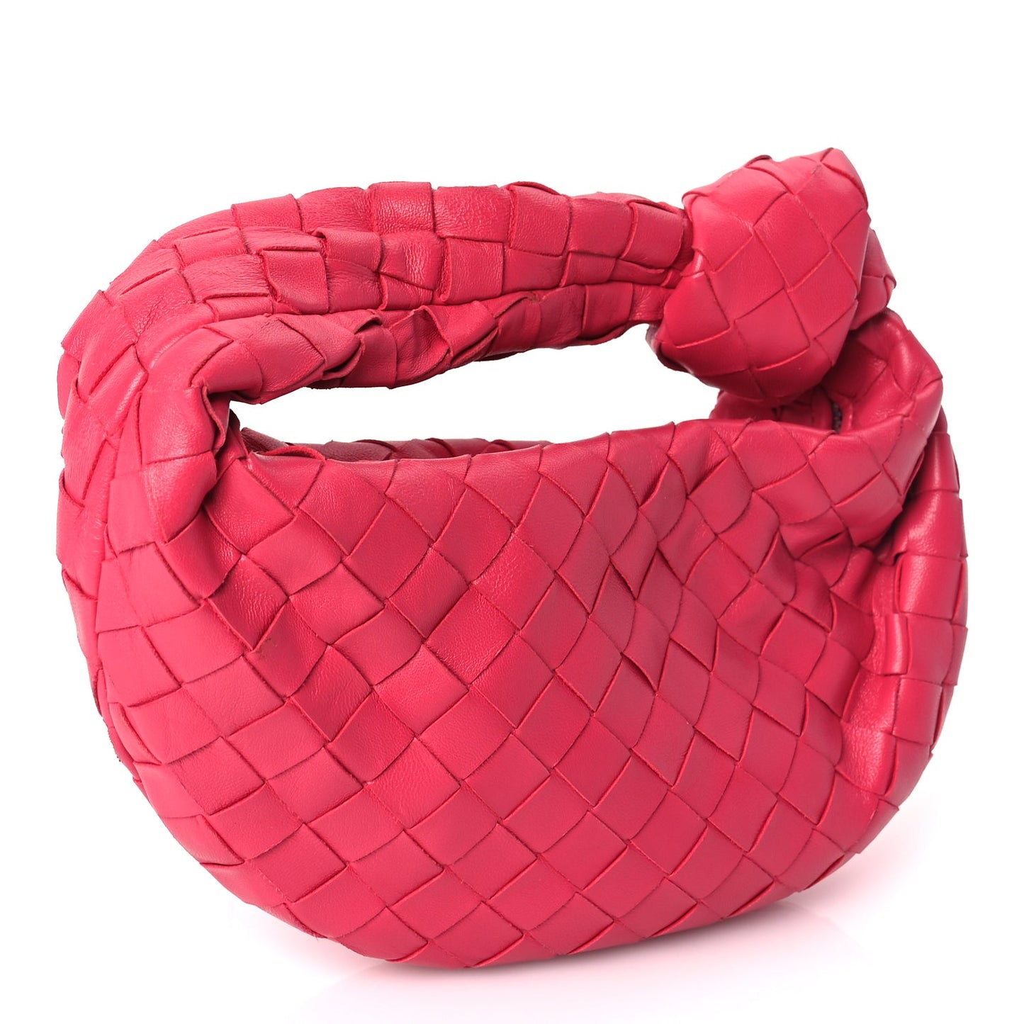 Bottega Veneta Nappa Intrecciato Mini Jodie Cranberry