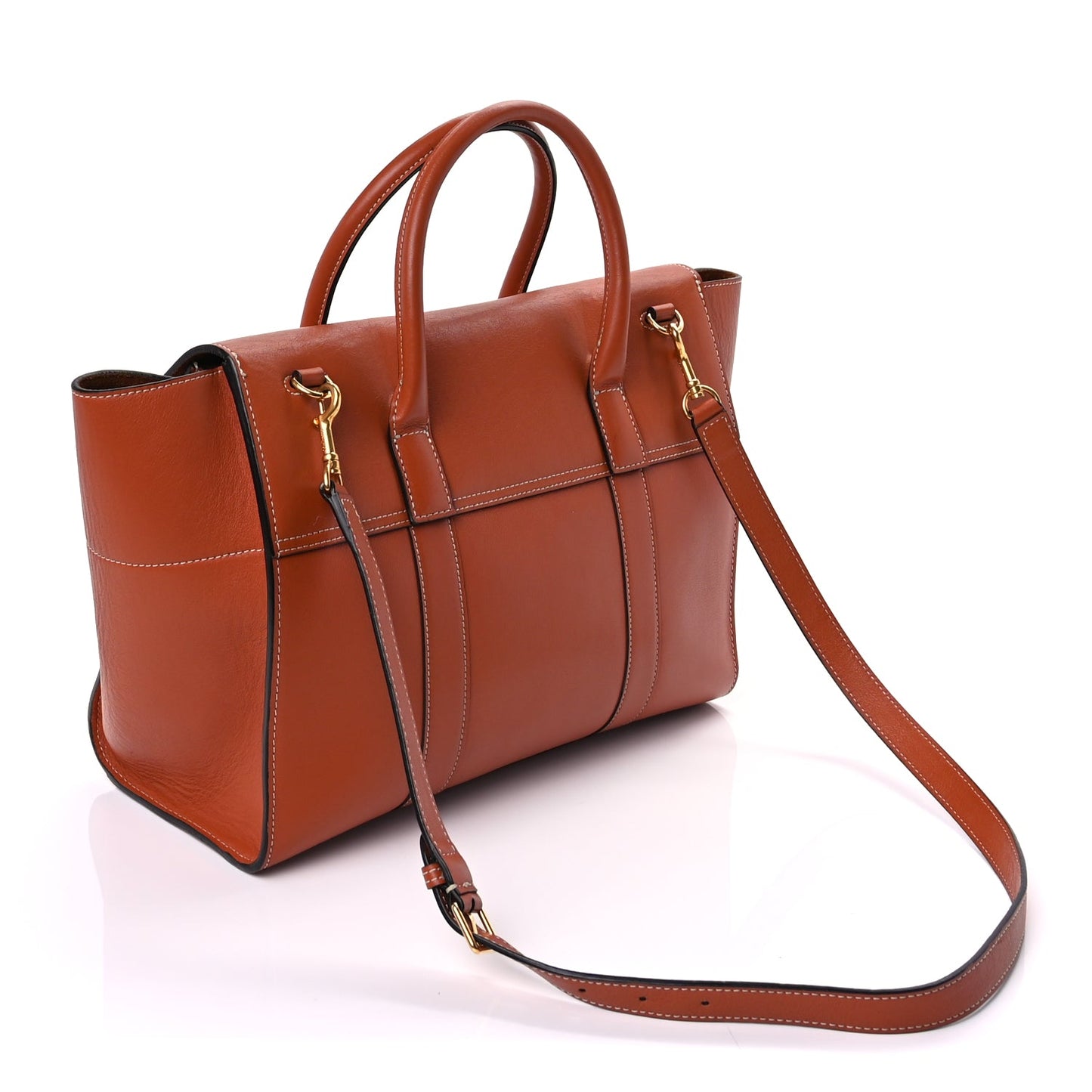 Mulberry Silky Calfskin New Bayswater  Red Clay