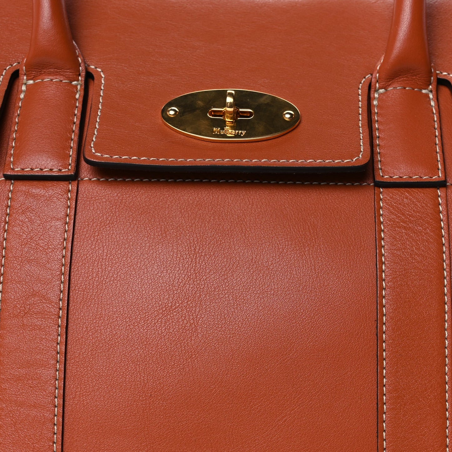 Mulberry Silky Calfskin New Bayswater  Red Clay