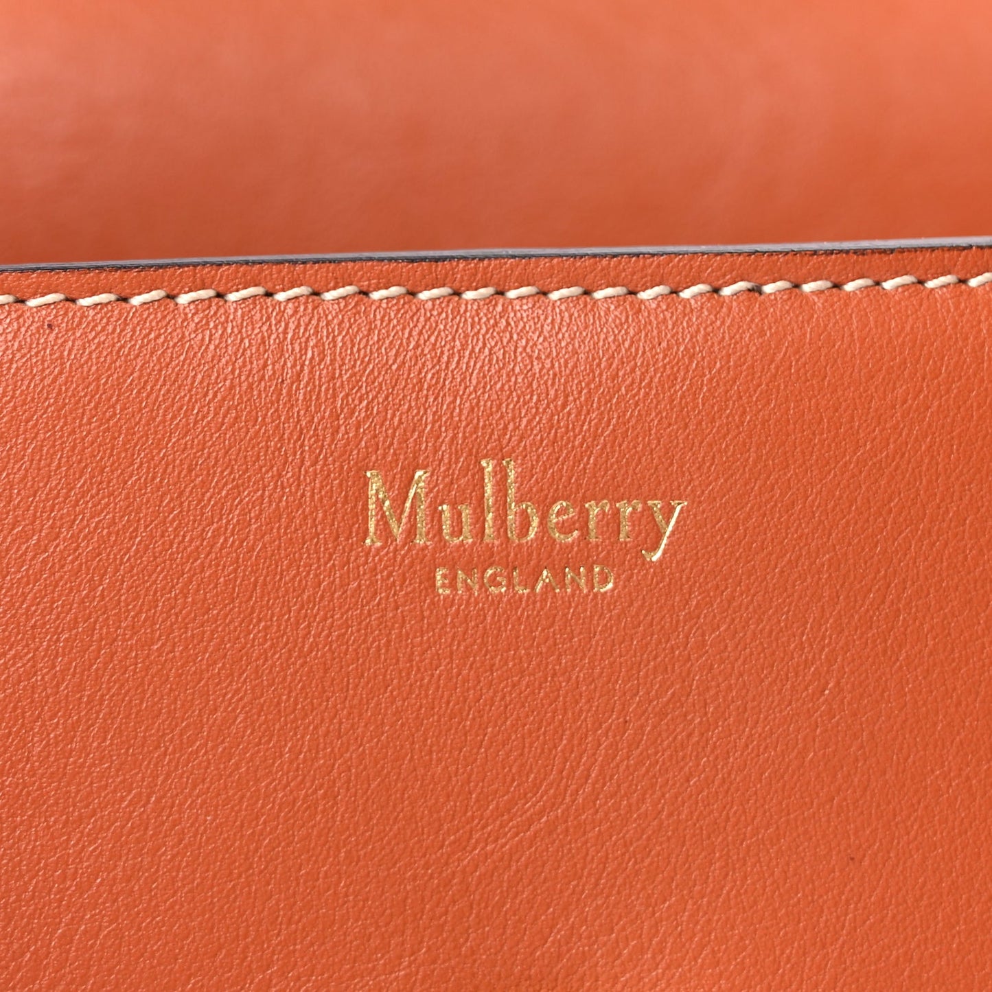 Mulberry Silky Calfskin New Bayswater  Red Clay