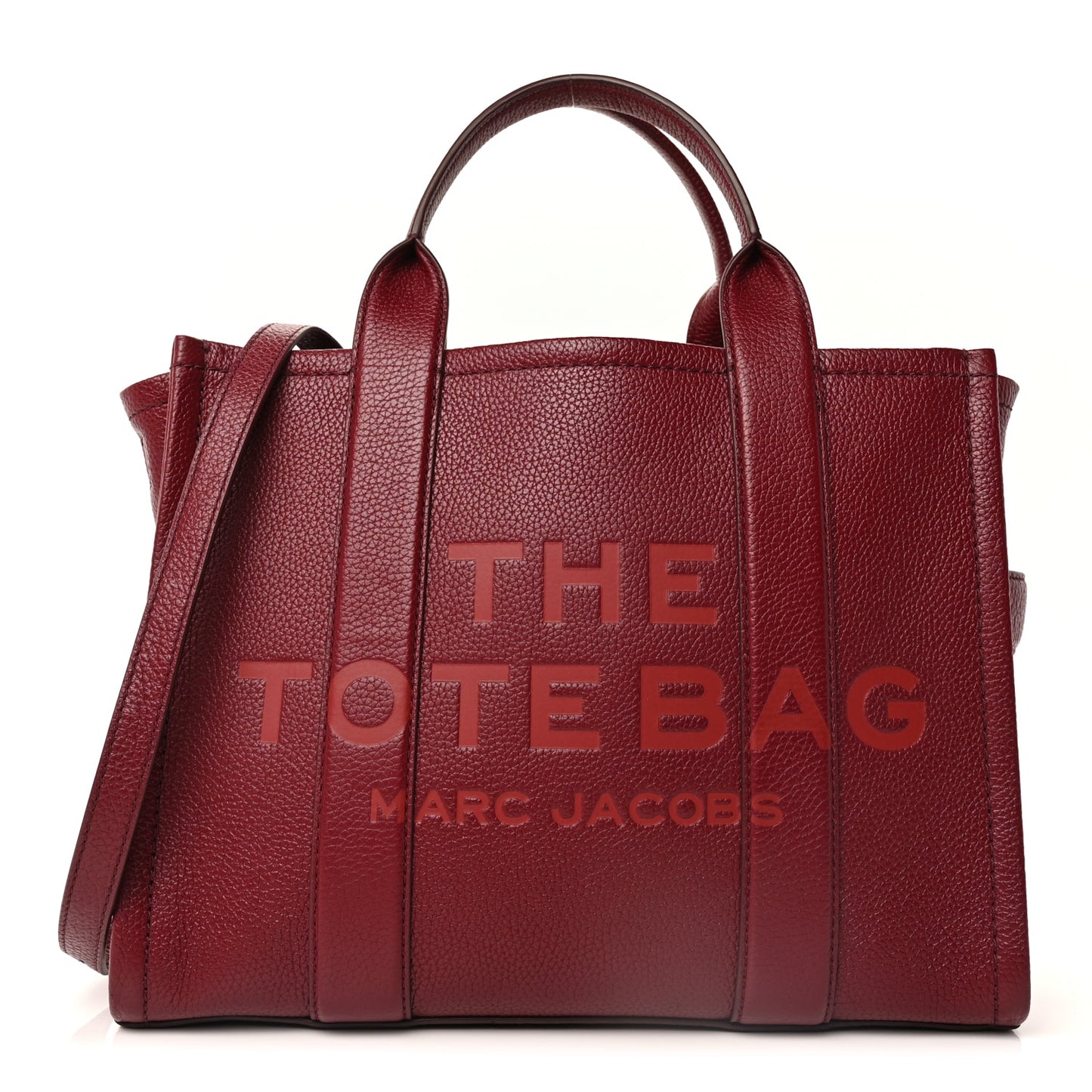 Marc Jacobs Grained Calfskin Medium The Tote Bag  Cherry