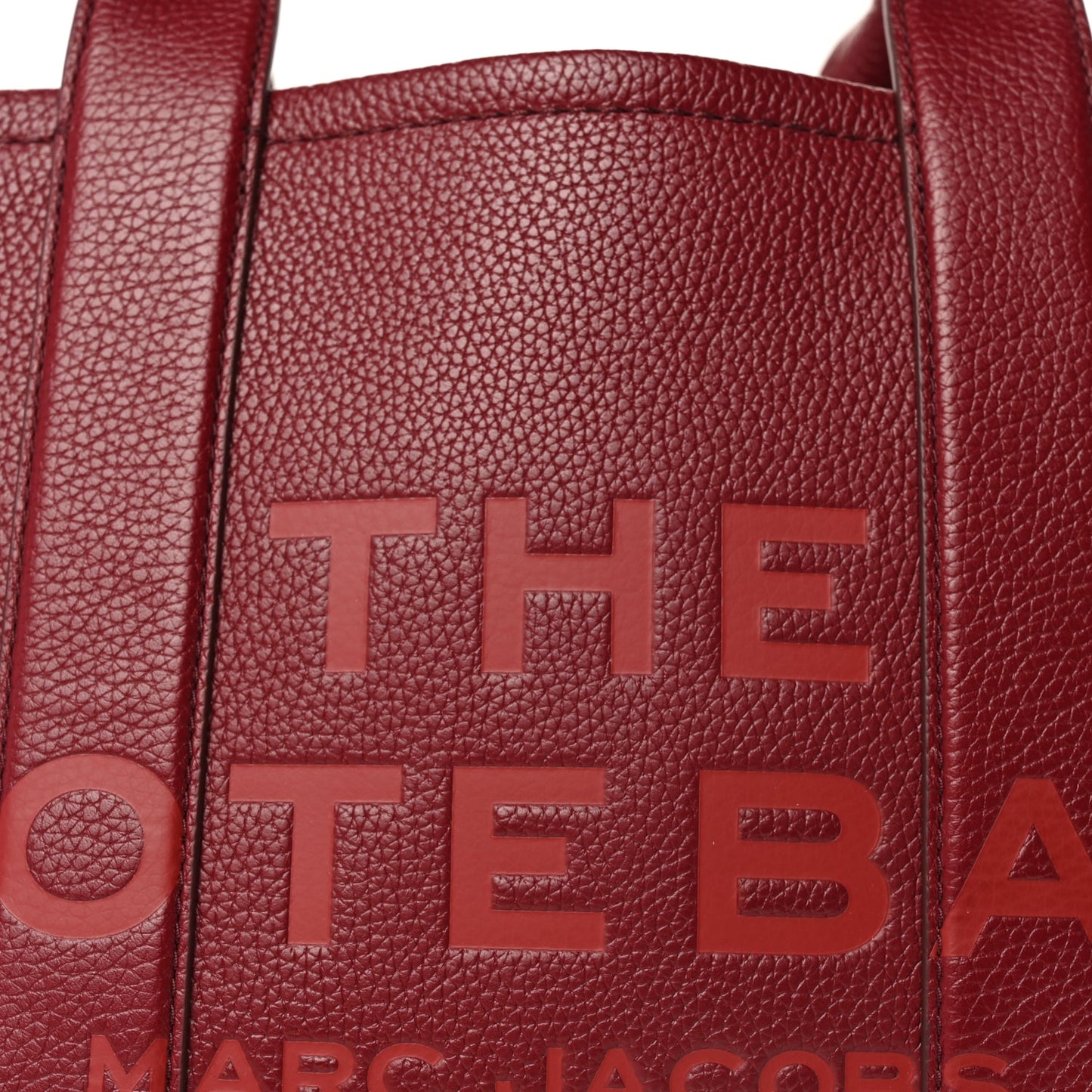 Marc Jacobs Grained Calfskin Medium The Tote Bag  Cherry