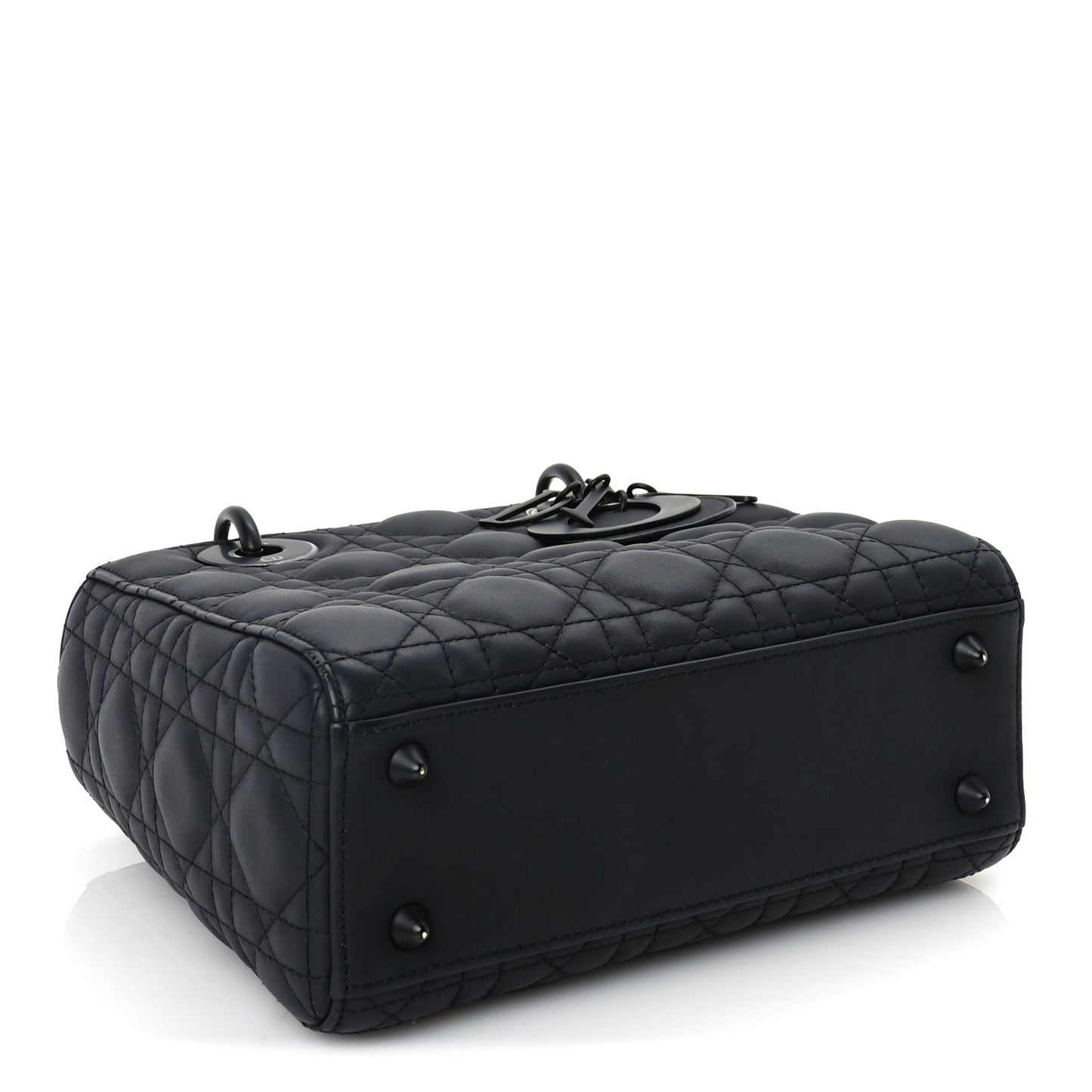 Christian Dior Ultra Matte Calfskin Cannage Small My ABCDior Lady Dior Black