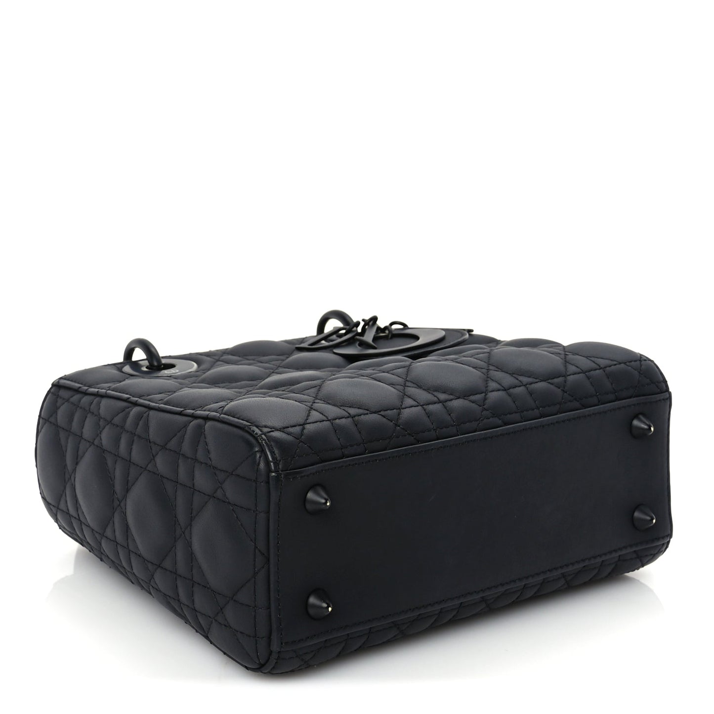 Christian Dior Ultra Matte Calfskin Cannage Small My ABCDior Lady Dior Black