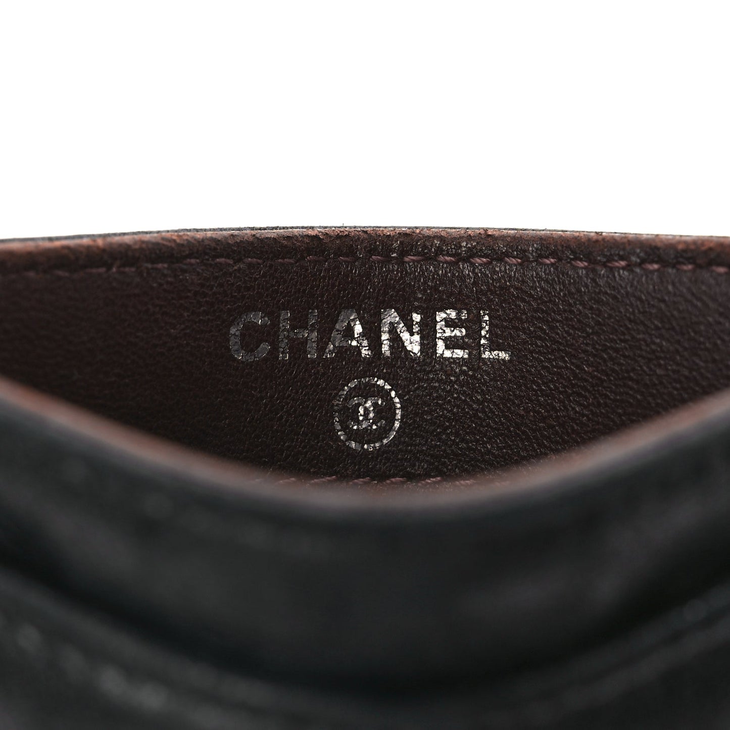 Chanel Lambskin Quilted Card Holder Black