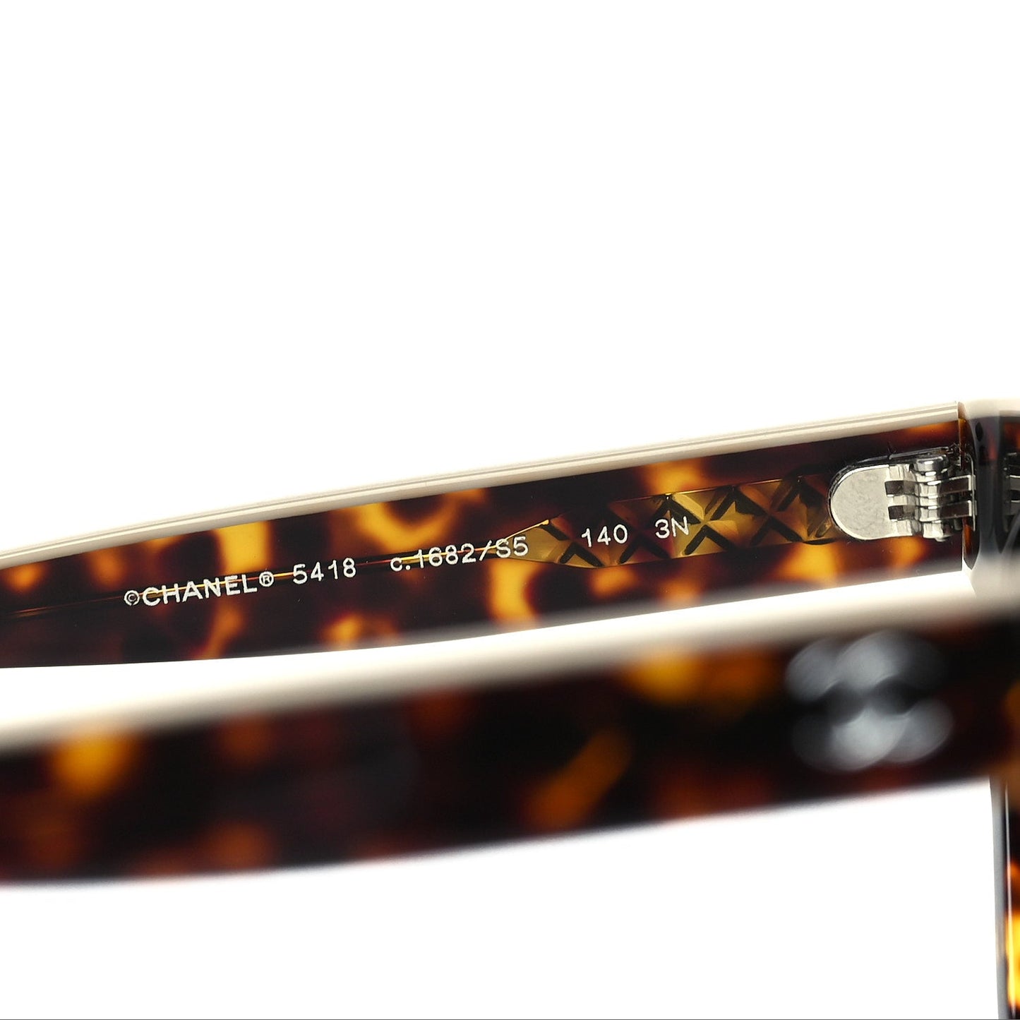 Chanel Acetate Logo Shield Sunglasses 5418  Tortoise