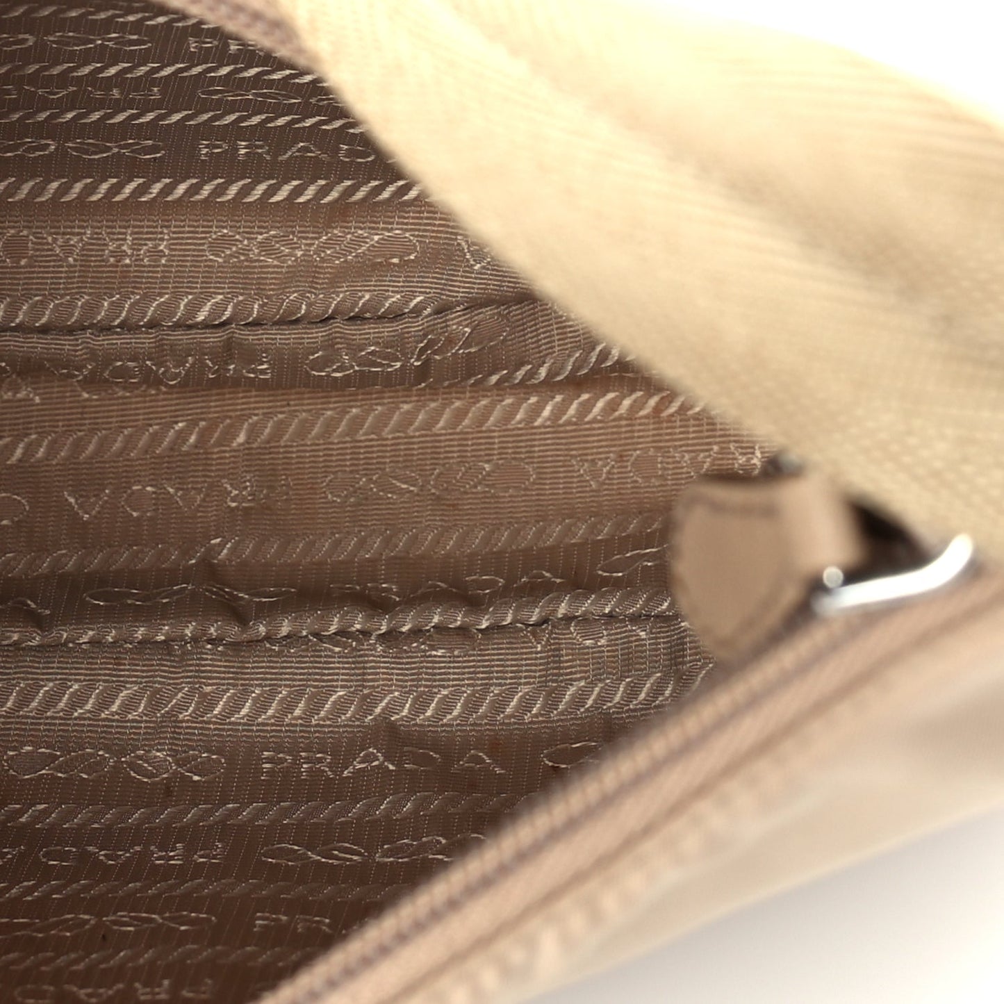 Prada Re-Nylon Saffiano Mini Re-Edition 2000 Bag  Cammeo
