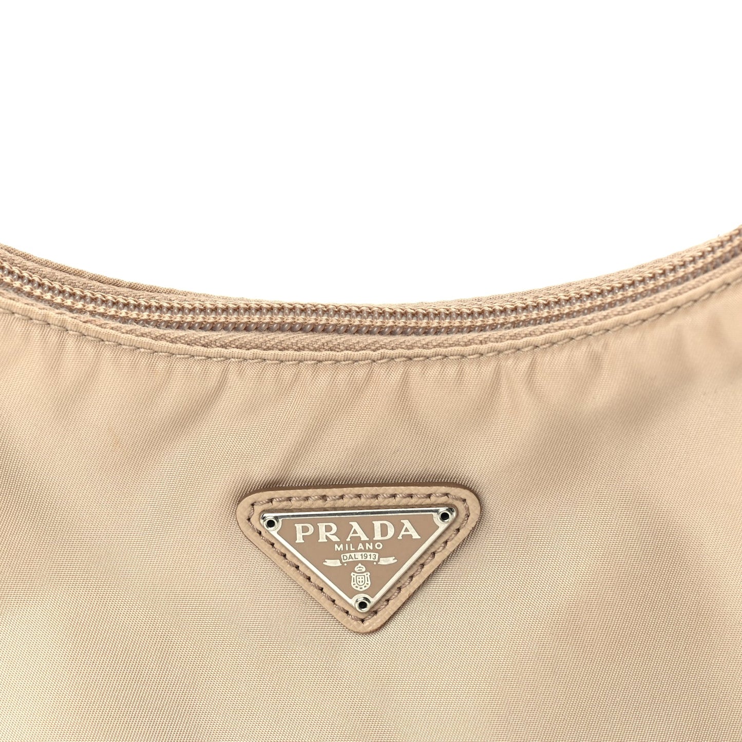 Prada Re-Nylon Saffiano Mini Re-Edition 2000 Bag  Cammeo