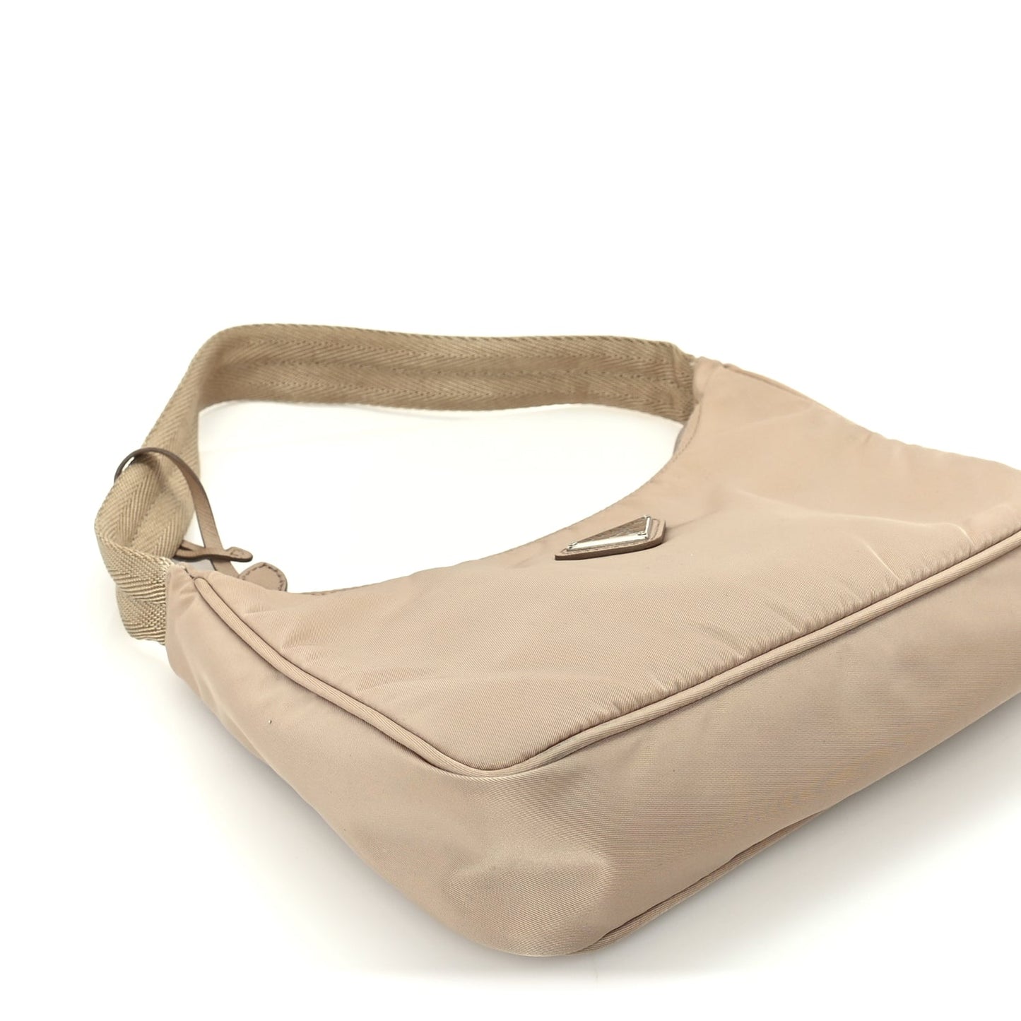 Prada Re-Nylon Saffiano Mini Re-Edition 2000 Bag  Cammeo