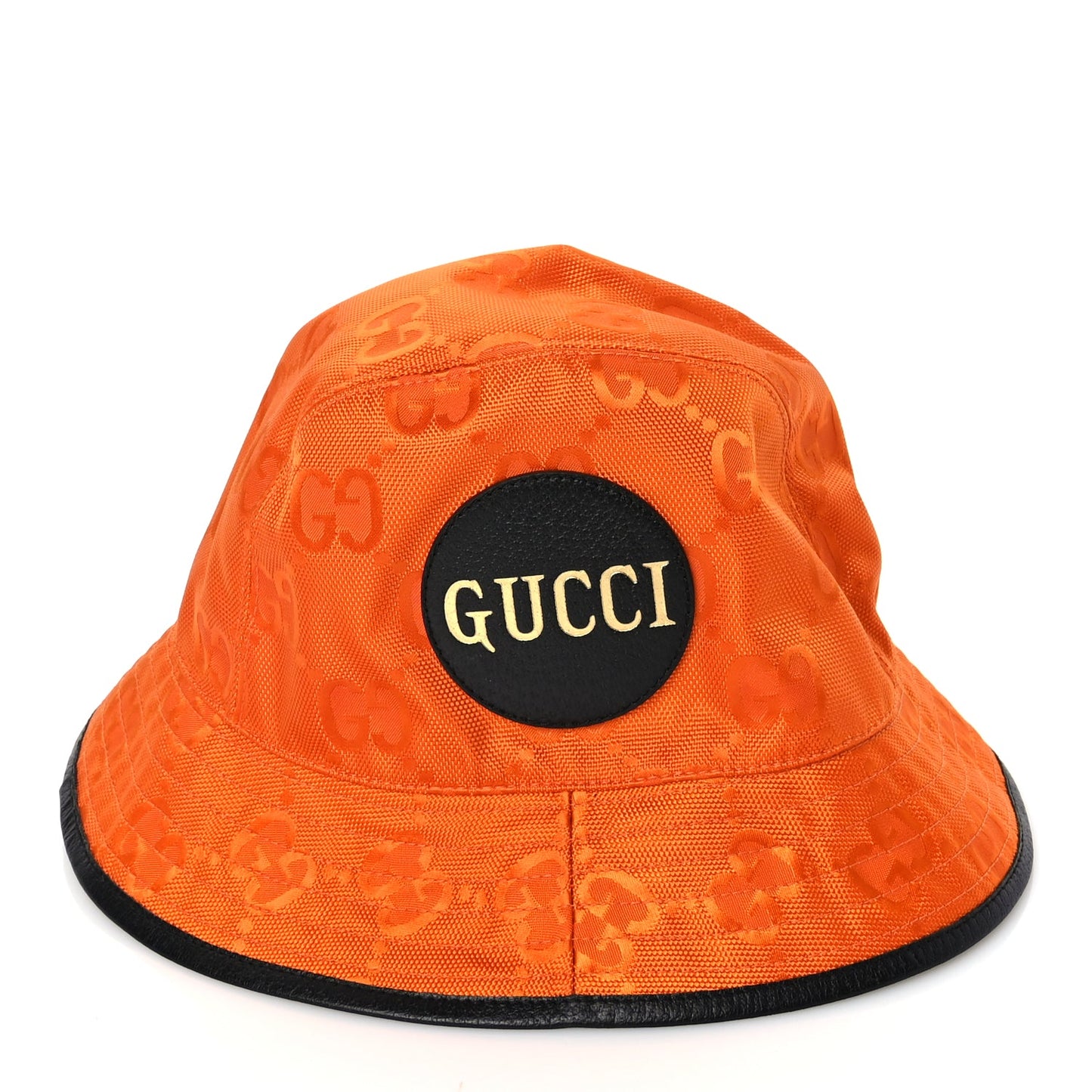 Gucci GUCCI Econyl Nylon Monogram Off The Grid Will Bucket Hat M Carrot Orange Black