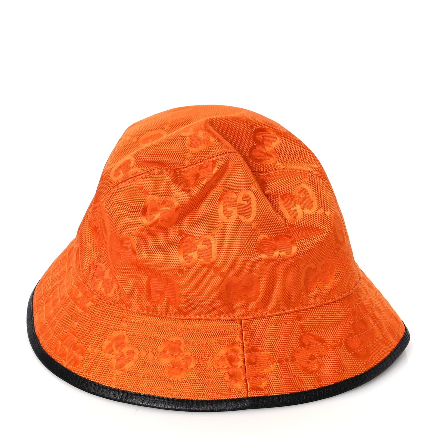 Gucci GUCCI Econyl Nylon Monogram Off The Grid Will Bucket Hat M Carrot Orange Black