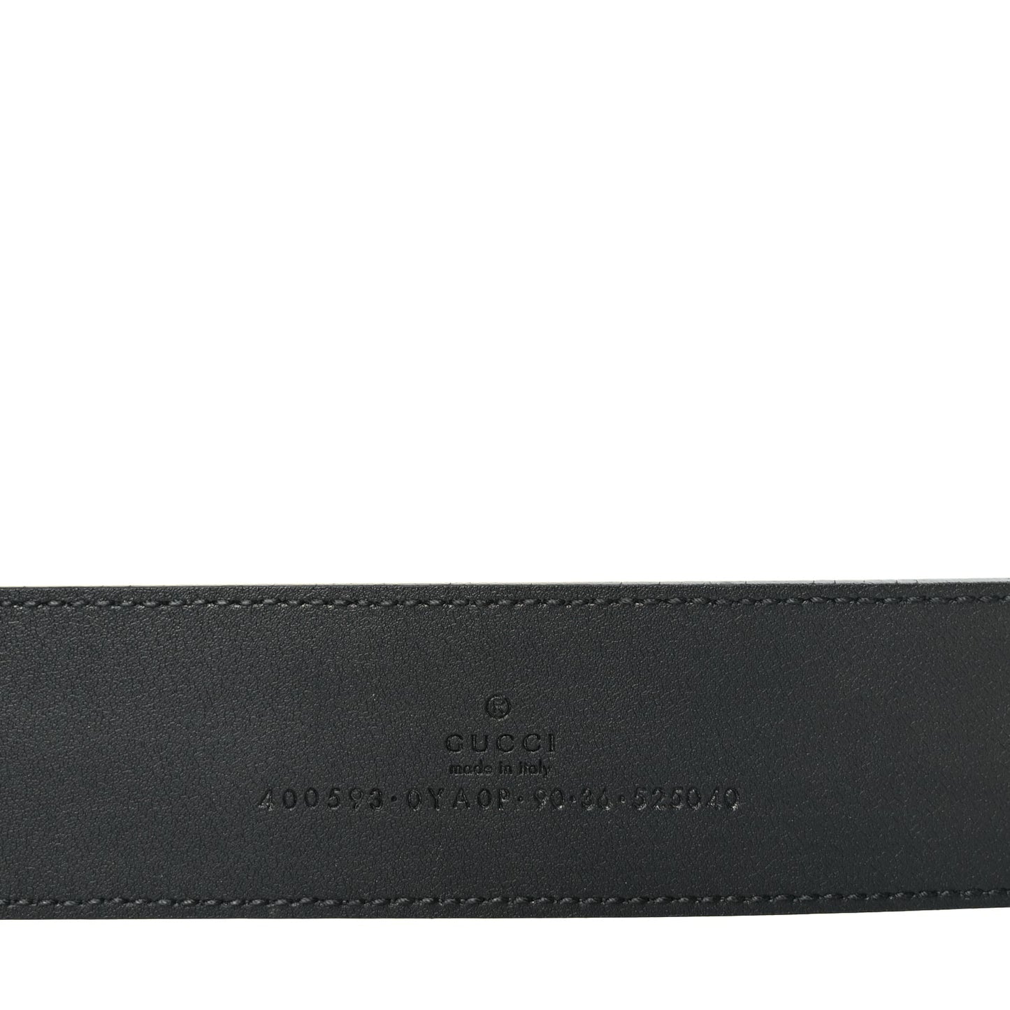 Gucci Calfskin Double G 40mm Belt 90 36 Black