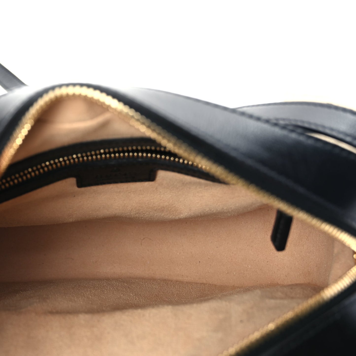 Gucci Textured Calfskin Small Horsebit 1955 Shoulder Bag Black