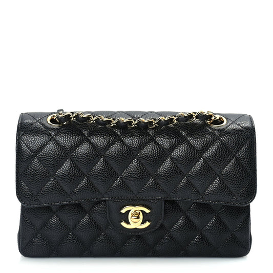 Chanel Caviar Quilted Small Double Flap  Black